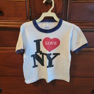 Vintage 1970s I heart NY kids tshirt